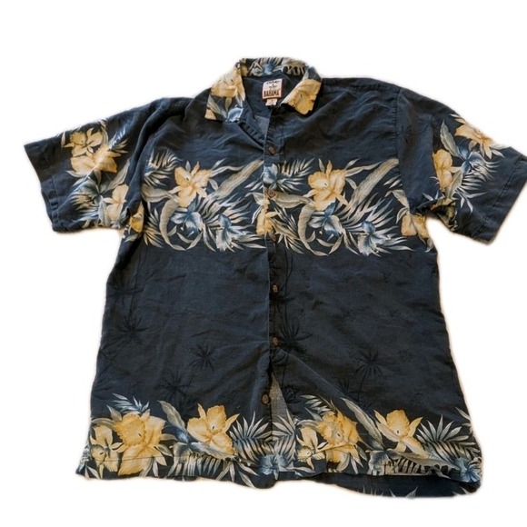 Tommy Bahama Other - Tommy Bahama Mens Medium Silk Cotton Floral Tropical Shirt